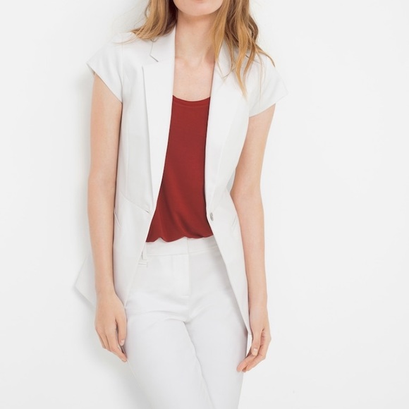 White House Black Market Jackets & Blazers - White House Black Market Cap Sleeve Blazer Jacket